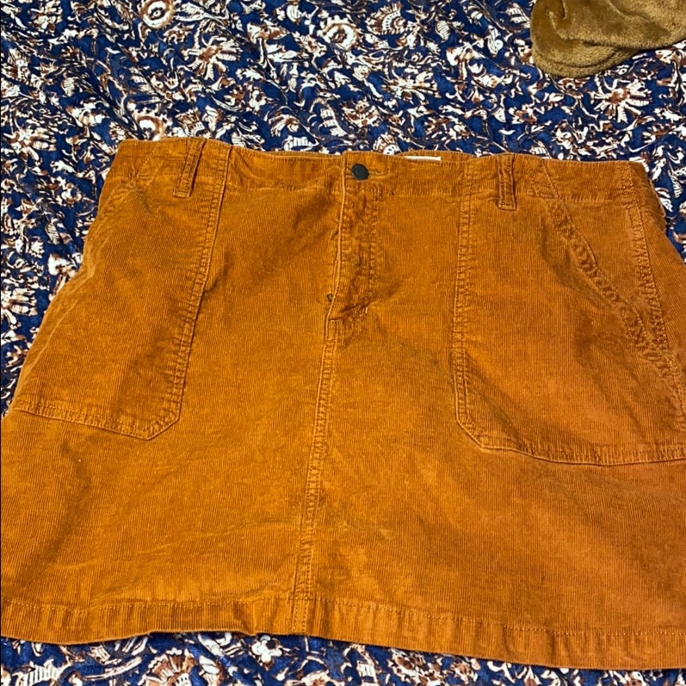 Burnt orange Corduroy skirt